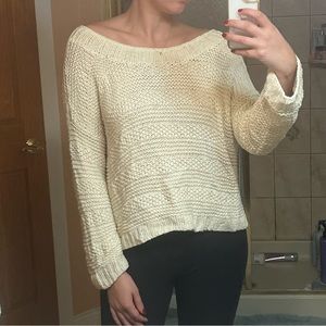 Vince Casual Knitted Chunky Sweater Cream